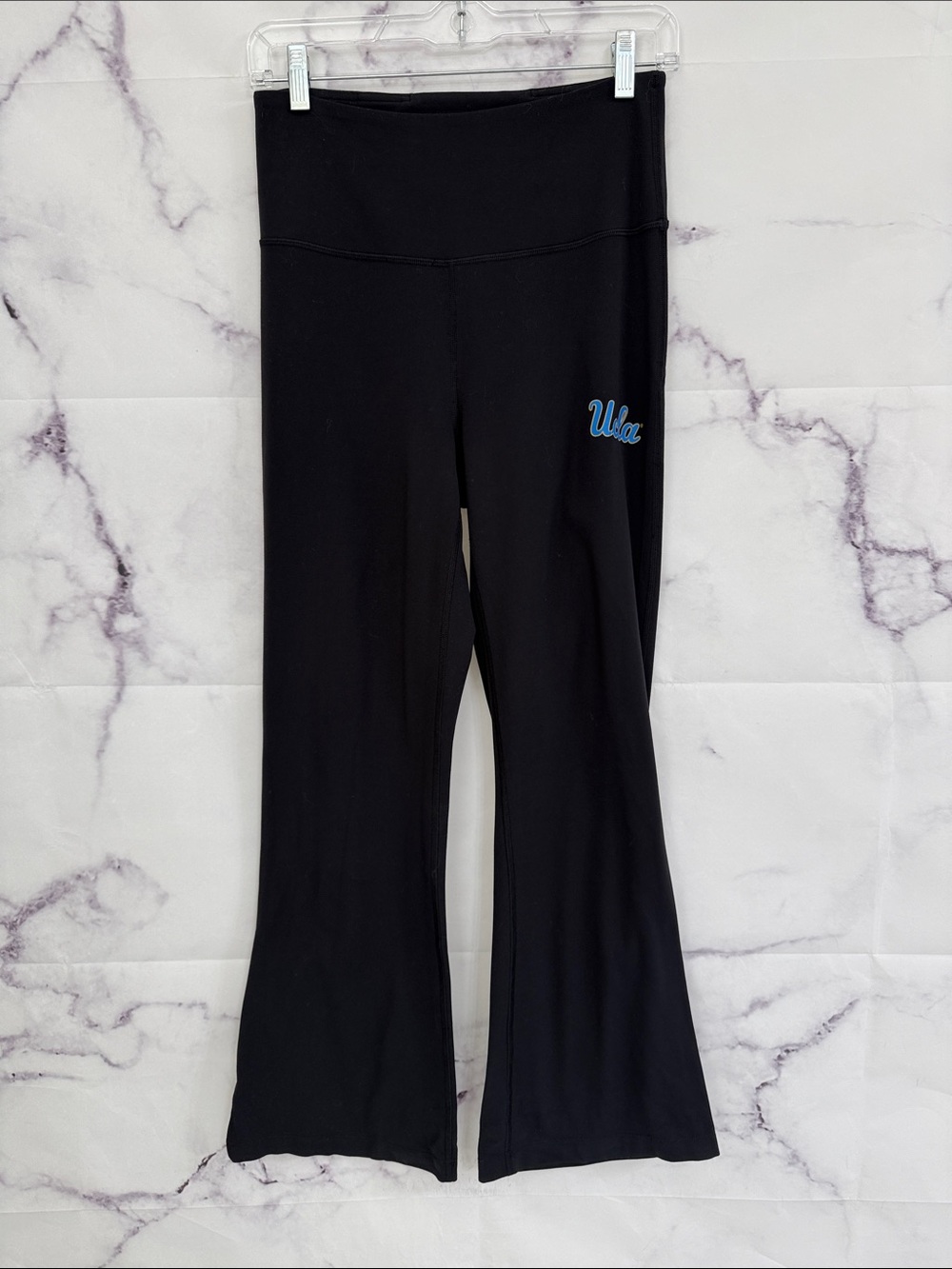 Lululemon UCLA collegiate flare yoga pants high-rise size